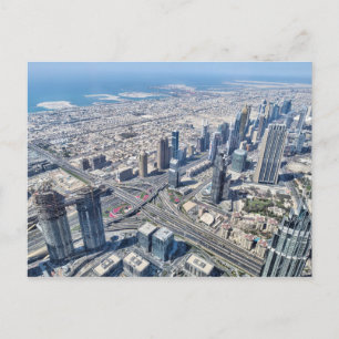 Aerial View Of Dubai Postcard