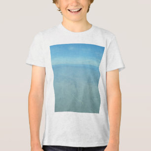 Aerial View of Endless Desert Mountains and Hazy H Tri-Blend Shirt