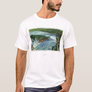 Aerial View of Entire Niagara Falls 2 T-Shirt