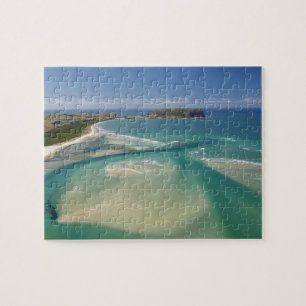 Aerial view of estuary, Sawyer Bay, Stanley and Jigsaw Puzzle