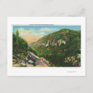 Aerial View of Fish Creek Grounds, Saranac Inn Postcard