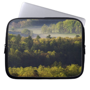 Aerial view of forest in Cades Cove, Great Smoky Laptop Sleeve