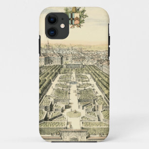 Aerial View of Formal Garden by Eric Dahlbergh iPhone 11 Case