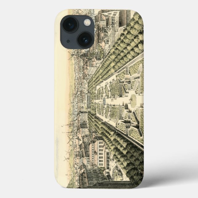 Aerial View of Formal Garden by Eric Dahlbergh Case-Mate iPhone Case (Back)