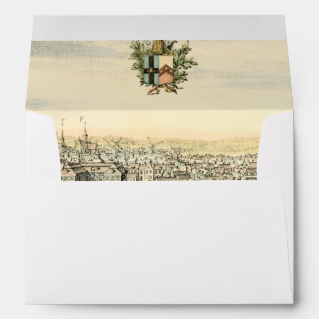 Aerial View of Formal Garden by Eric Dahlbergh Envelopes (Back (Bottom))