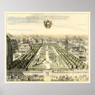 Aerial View of Formal Garden by Eric Dahlbergh Poster