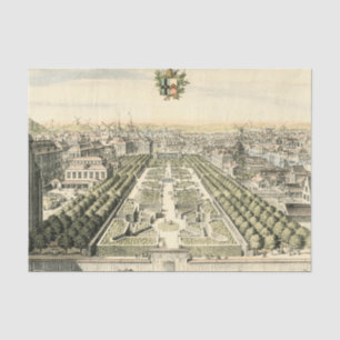 Aerial View of Formal Garden by Eric Dahlbergh Tissue Paper