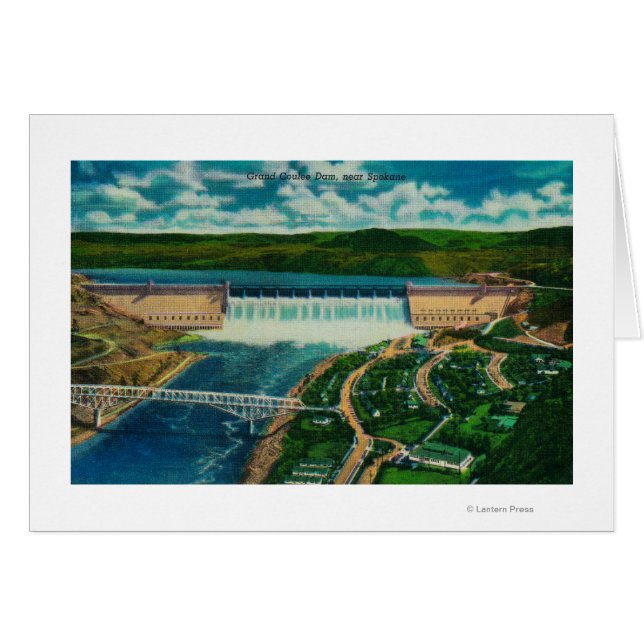 Aerial View of Grand Coulee Dam (Front Horizontal)