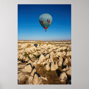 Aerial View Of Hot Air Balloon, Cappadocia Poster