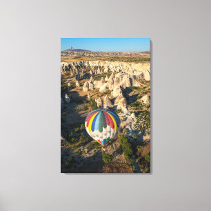 Aerial View Of Hot Air Balloons, Cappadocia Canvas Print