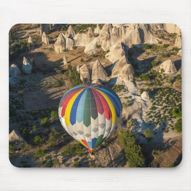Aerial View Of Hot Air Balloons, Cappadocia Mouse Mat (Front)