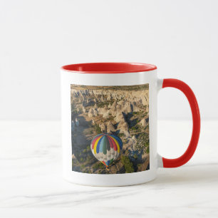Aerial View Of Hot Air Balloons, Cappadocia Mug