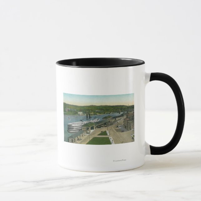 Aerial View of Hudson Navigation Dock Mug (Right)