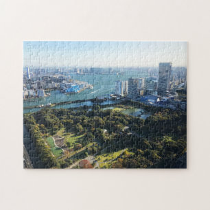 Aerial View of Japanese Garden Jigsaw Puzzle