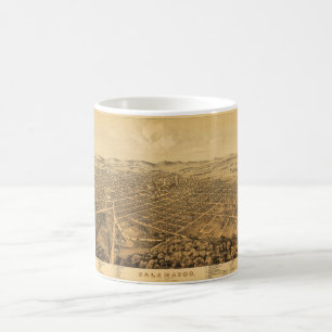 Aerial View of Kalamazoo, Michigan (1874) Coffee Mug
