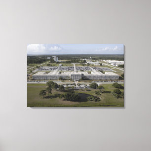 Aerial view of Kennedy Space Centre Canvas Print