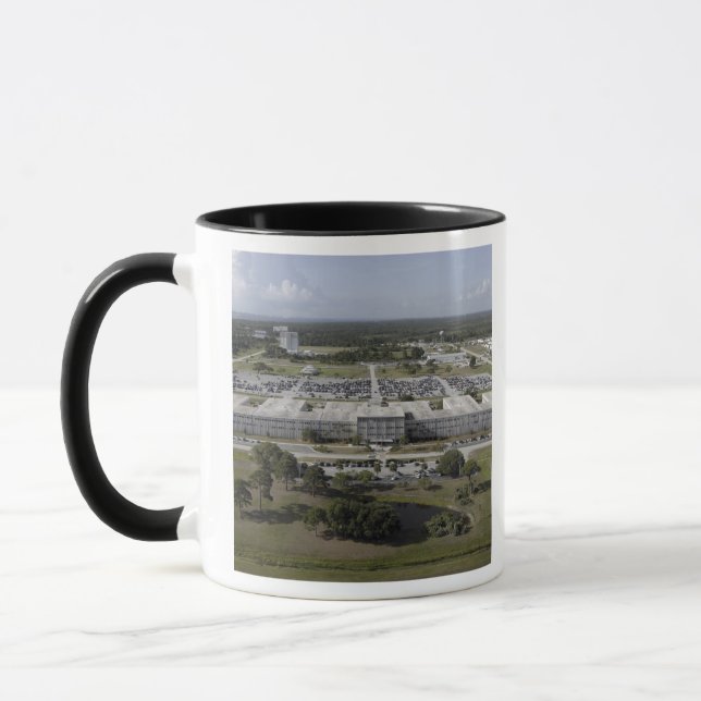 Aerial view of Kennedy Space Centre Mug (Left)