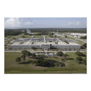Aerial view of Kennedy Space Centre Photo Print