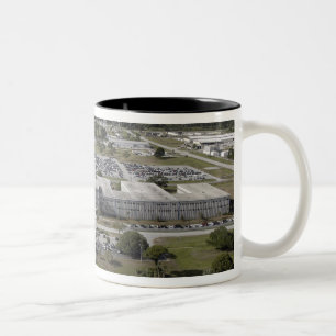 Aerial view of Kennedy Space Centre Two-Tone Coffee Mug