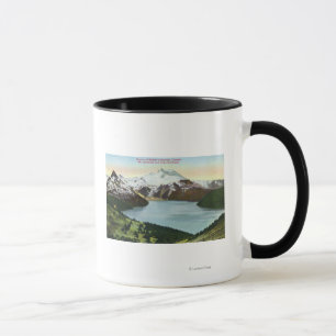 Aerial View of Lake Garibaldi and Mount Garibald Mug
