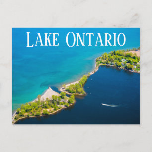 Aerial View of Lake Ontario Postcard - Great Lakes
