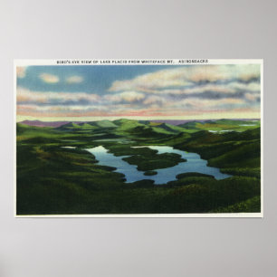 Aerial View of Lake Placid Poster