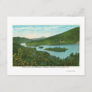 Aerial View of Lake Postcard