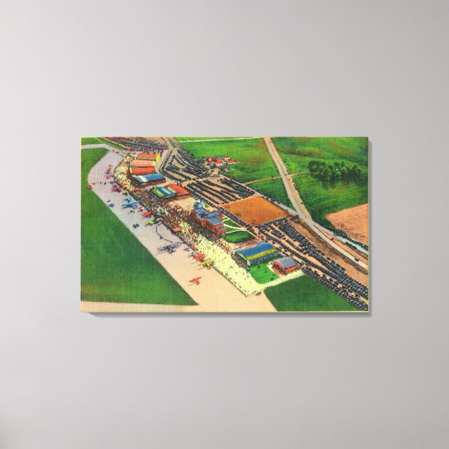 Aerial View of Lambert Air FieldSt. Louis, MO Canvas Print (Front)