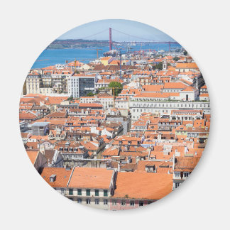Aerial view of Lisbon, Portugal Magnet