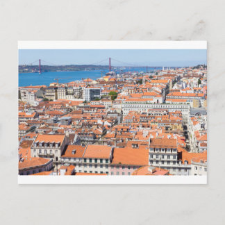 Aerial view of Lisbon, Portugal Postcard