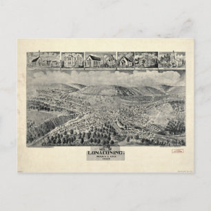 Aerial View of Lonaconing, Maryland (1905) Postcard