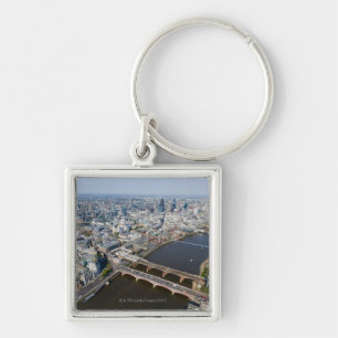 Aerial View of London Key Ring