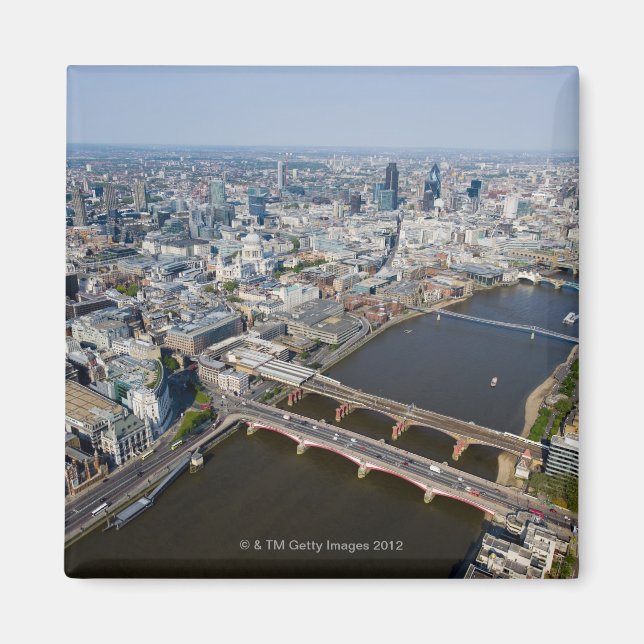 Aerial View of London Magnet (Front)