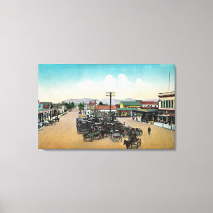 Aerial View of Lower Main StreetPetaluma, CA Canvas Print