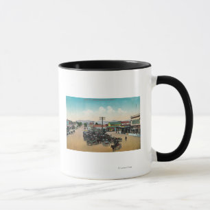 Aerial View of Lower Main StreetPetaluma, CA Mug