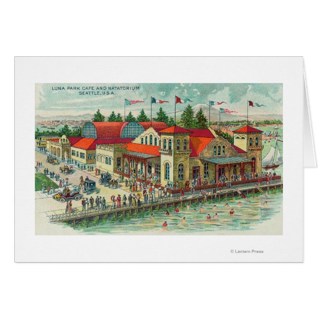 Aerial View of Luna Park Caf� and Natatorium (Front Horizontal)