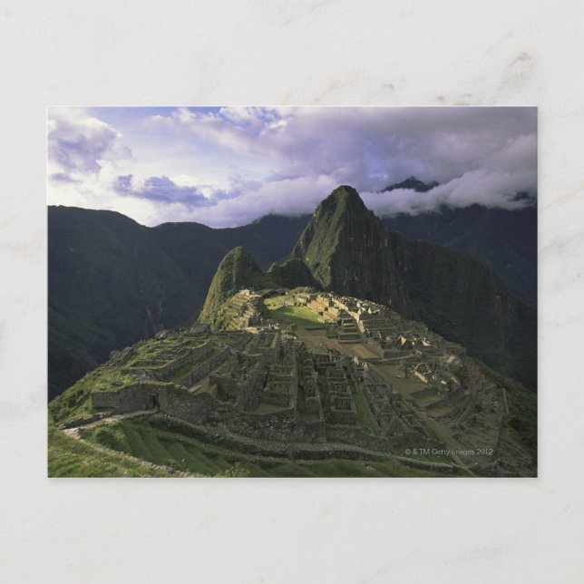 Aerial view of Machu Picchu, Peru Postcard (Front)