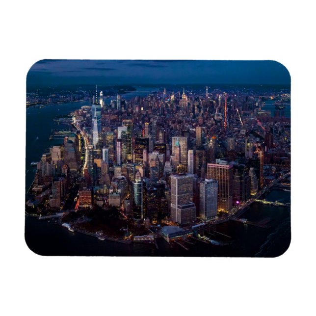 Aerial View of Manhattan Magnet (Horizontal)
