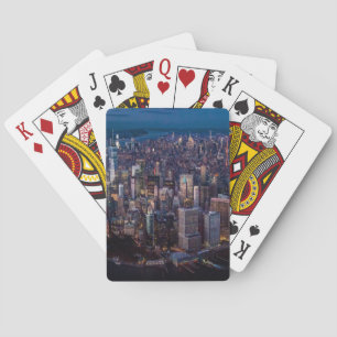 Aerial View of Manhattan Playing Cards