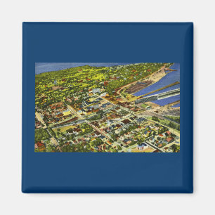 Aerial View of Marquette, Michigan Magnet