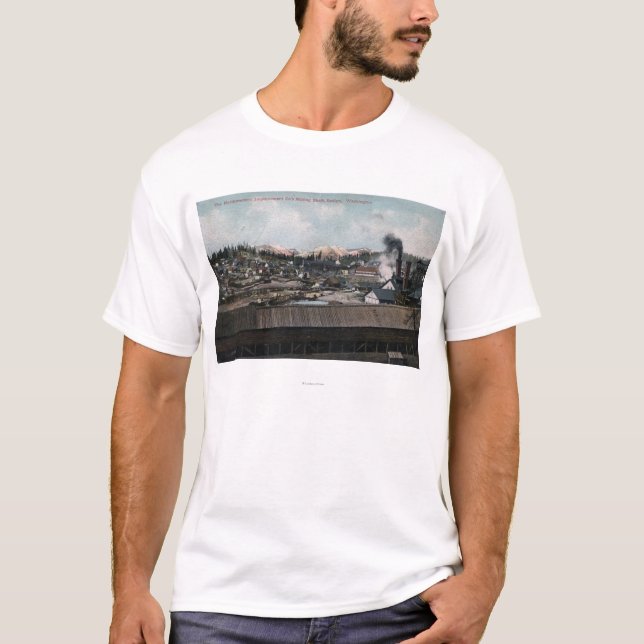 Aerial View of Mining Shaft & Town T-Shirt (Front)