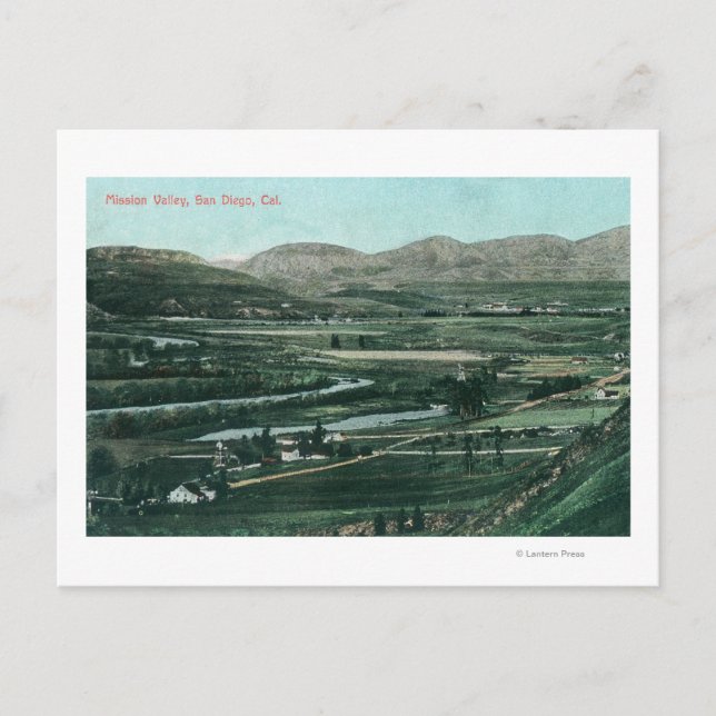 Aerial View of Mission ValleySan Diego, CA Postcard (Front)