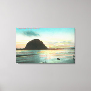 Aerial View of Morrow Rock and the Bay Canvas Print