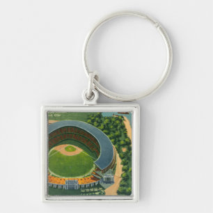 Aerial View of Municipal StadiumCleveland, OH Key Ring