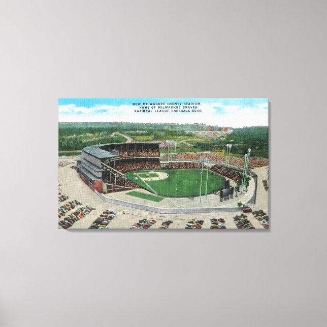 Aerial View of New Milwaukee County Stadium Canvas Print (Front)