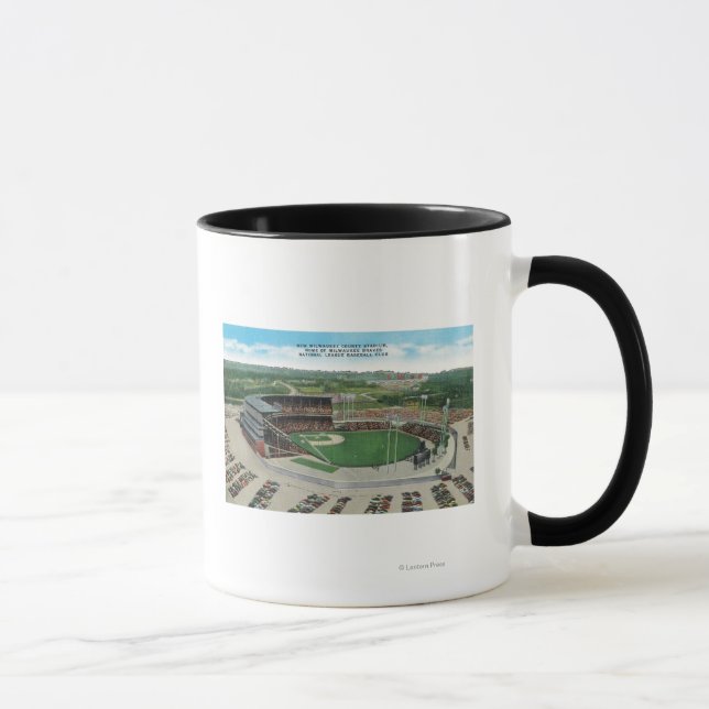 Aerial View of New Milwaukee County Stadium Mug (Right)