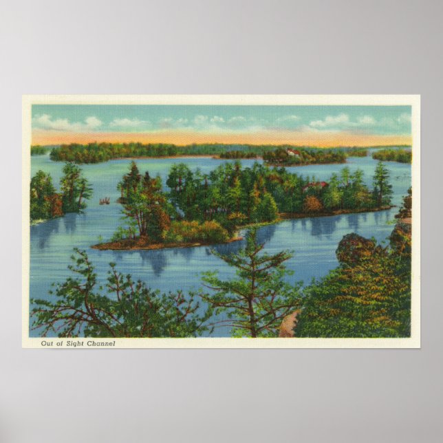 Aerial View of Out of Sight Channel Poster (Front)