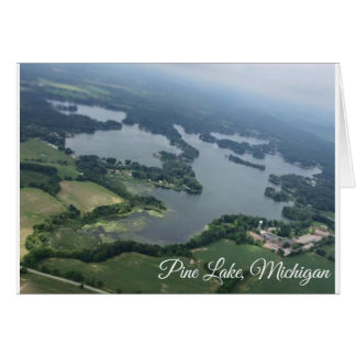 Aerial view of Pine Lake