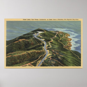 Aerial View of Point Loma Poster