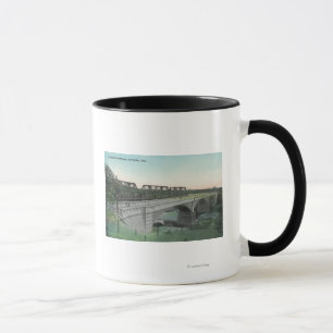 Aerial View of Putah Creek BridgeWinters, CA Mug